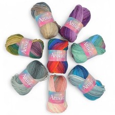 AURORA Chunky Acrylic Wool James C Brett Multi-tonal Patterns Knitting Yarn 100g