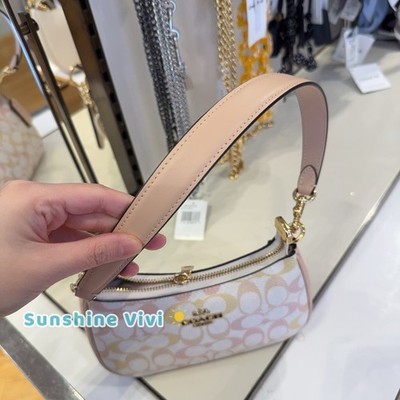 NWT Coach CDW52 Teri Mini Crossbody Bag Pretty Signature Canvas