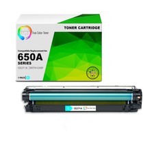 TCT CE271A TAA Compliant Toner Cartridge Replacement for HP CE271A - 650A
