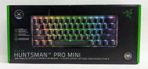 Razer Huntsman V3 Pro Mini 60% Analog Optical Esports Keyboard - Black