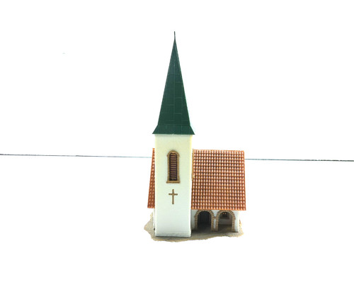 Faller H0 iglesia iglesia del pueblo - construida - sin embalaje original #14257 | Condition: Gebraucht