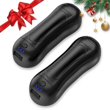 2025 Newest 6000mAh Rechargeable Hand Warmers,3 Heating Modes  for Winter,2 Pack