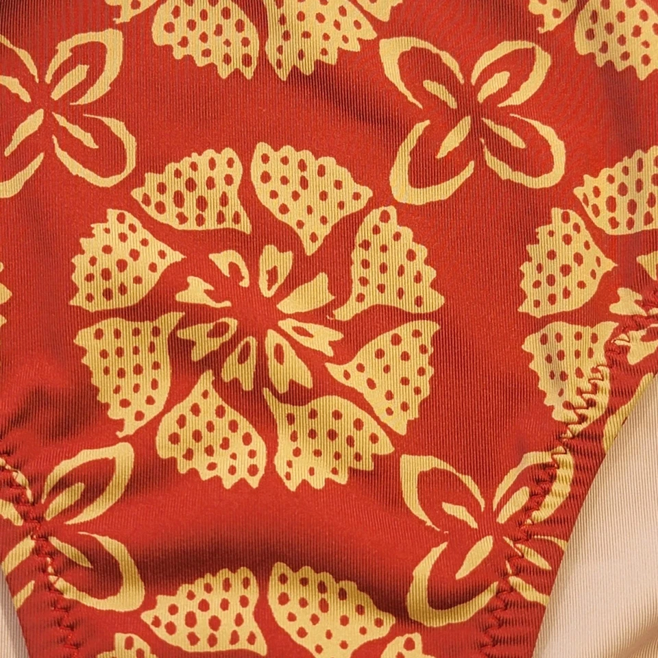 Traje de baño marca Faherty parte inferior de bikini para mujer M mandala floral reciclado dorado óxido Foto 2 de 4