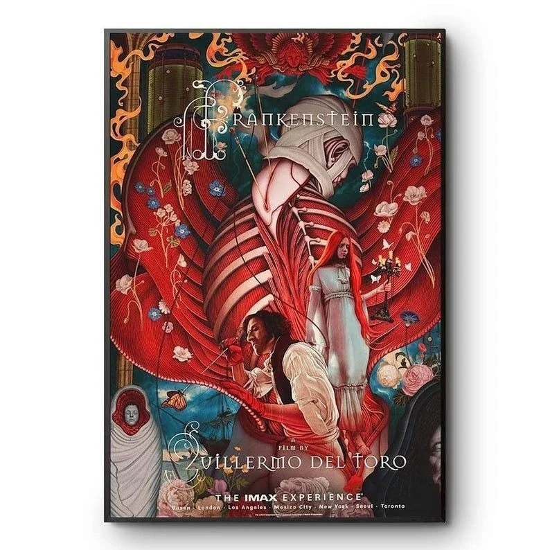 Frankenstein (2025) IMAX Poster – Guillermo Del Toro Fantasy Horror Movie Art - Image 2 of 4