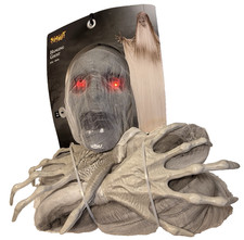 Spirit Halloween Hanging Ghost 6 ft. Light Up Eyes Decor Haunted New READ / SEE