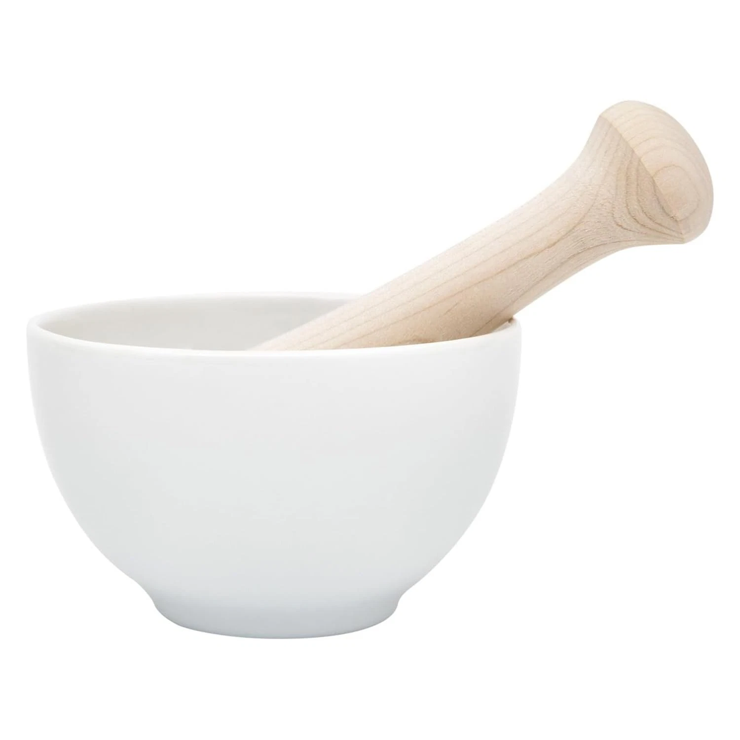 KAI Corporation Mini Mortar and Pestle Set with Natural Wood Made in Japan