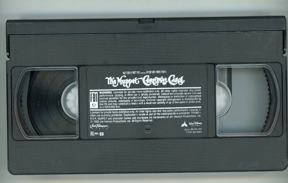 The Muppet Christmas Carol, Movie, VHS, Preowned, Kermit, Michael Caine, Tested Foto 2 de 4