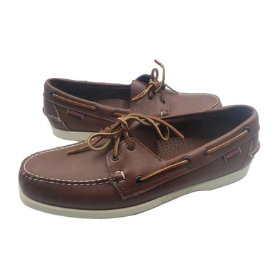 Sebago Brown Elk Docksides 57-727 Vtg 30 Years Old New In Box Mens Sz 11