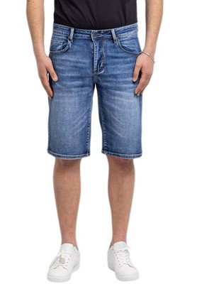Herren Jeans Bermuda Regular Fit kurze Shorts Baumwolle Stretch VEQUE