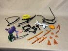 Vintage TMNT  Parts Lot - Pro Pilot Don, Various Belts and Weapons
