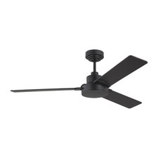 Generation Lighting 3JVR44MBK Jovie 44" Ceiling Fan Midnight Black w/ Wall Contr