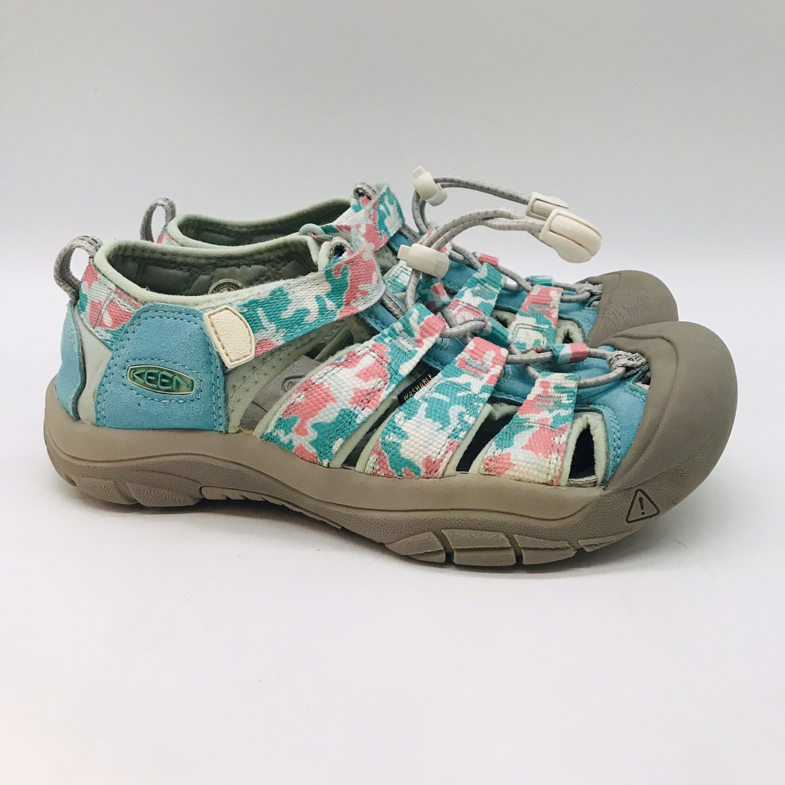 Scarpe da trekking Keen Newport H2 rosa acqua mimetiche grandi bambini 3 sandali sportivi 1026276