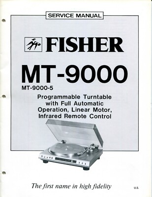 Vintage Fisher Service Manual Full Automatic Turntable MT-9000/ MT-9000-5