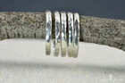 4 Set Super Thin 925 Sterling Silver Band Statement Ring Handmade Ring All size