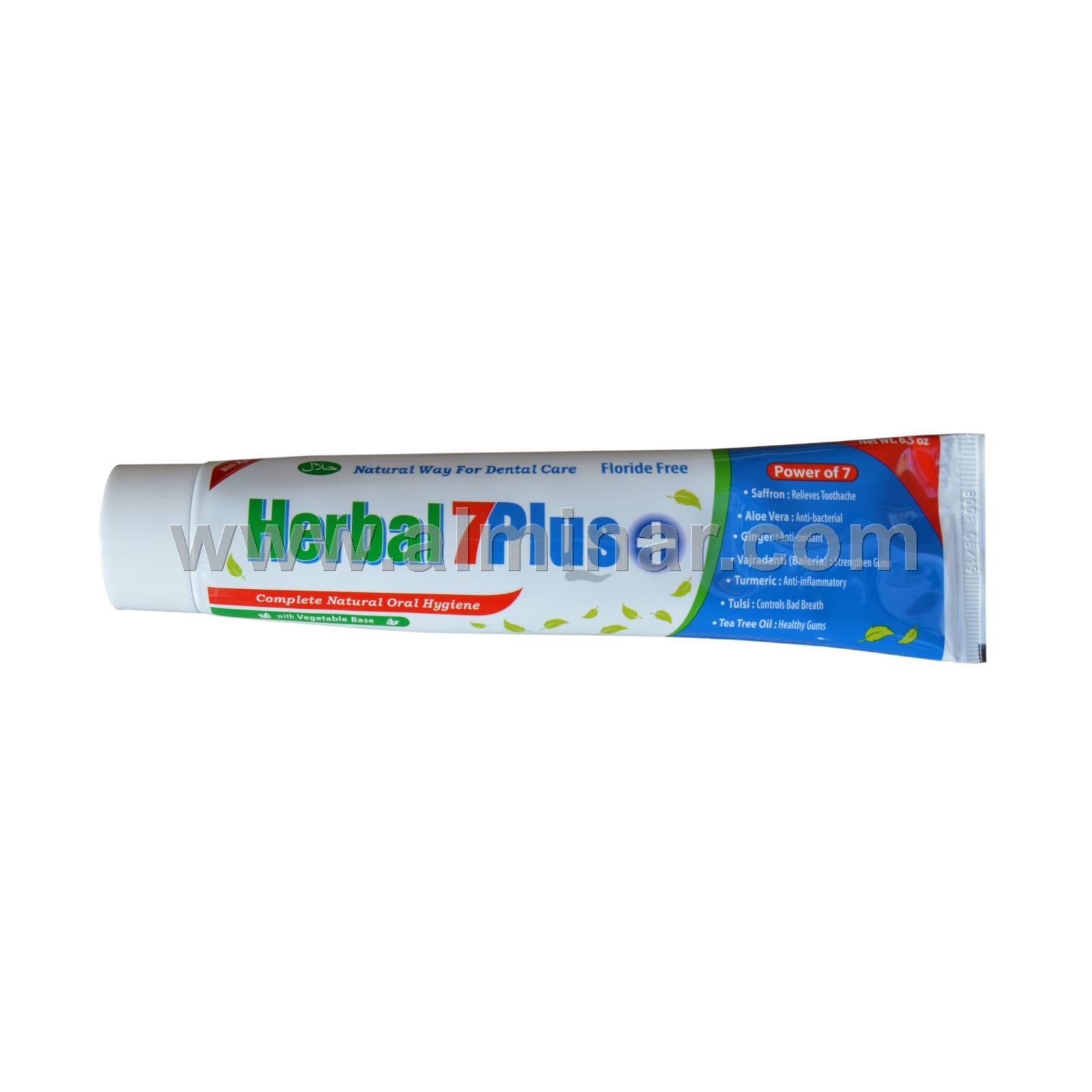 Herbal 7Plus+ Toothpaste w/ Xylitol 7 in 1 [100 Fluoride Free] [Halal