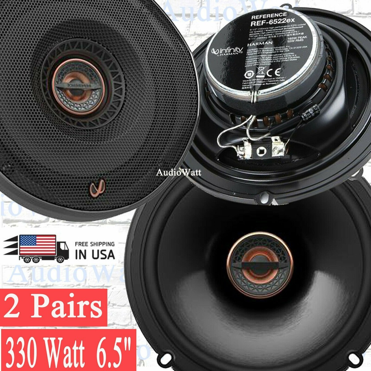 4x Infinity REF-6522EX 330W 6.5