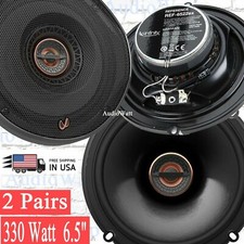 4x Infinity REF-6522EX 330W 6.5" Shallow Mount Car Audio Coaxial Speaker 2 Pairs