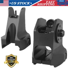 1 Pair Tactical Fixed Front Rear Iron Sights Set for DD Rapid Backup Hunting