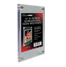 (1) Ultra Pro 4-Screw Screwdown Trading Card Holder Regular Non-Recessed