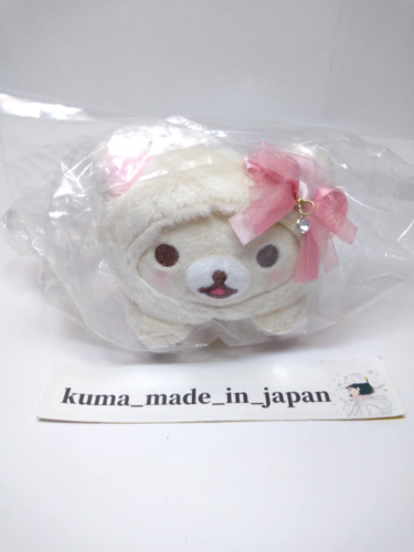 Rilakkuma Korilakkuma w lustrze różowa wstążka pluszowa lalka klips japonia słodka nowa - Zdjęcie 1 z 9