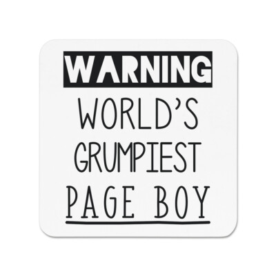 Warnung Welt mürrischster Page Boy Kühlschrankmagnet toll beste Hochzeit lustig