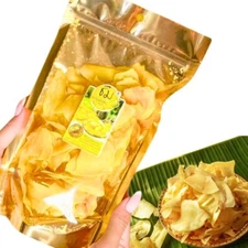 Durian Fried Chips Crispy Thai Natural Monthong Snack Original Baked Fruit 100 g