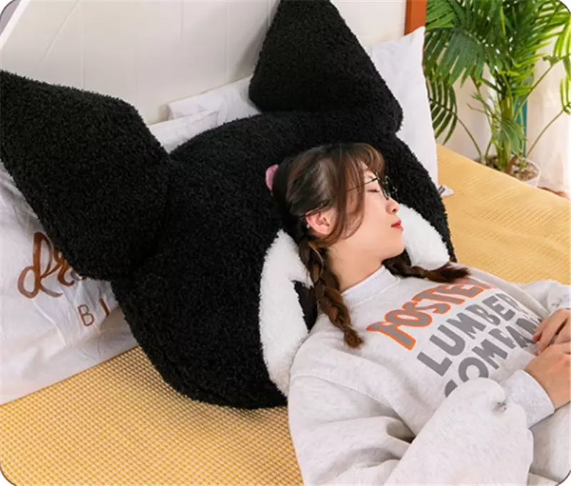 Big Size Sanrio Kuromi Series Plush Toys Kawaii Kuromi Stuffed Dolls  Bedside Pillow Bay Window Large