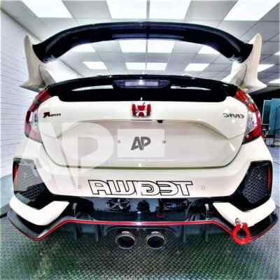 Gloss Black Rear Boot Spoiler For Honda Civic FK7 10th Gen - Type R Style Lip