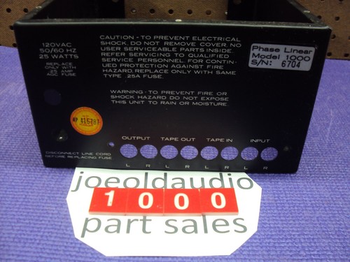 Phase Linear 1000 Metal Cover. Rated 9 out of 10 Read Below Parting Out P L 4000