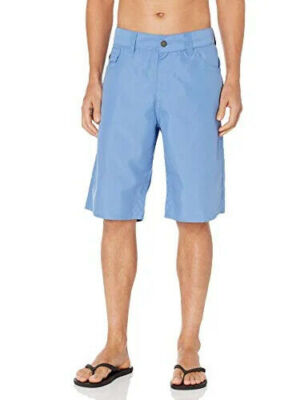 True Religion SwimWear Digital Blue Board Shorts Size 32W w/ Pockets NWT $99