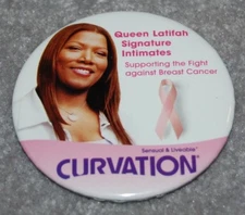 CURVATION METAL PINBACK BUTTON