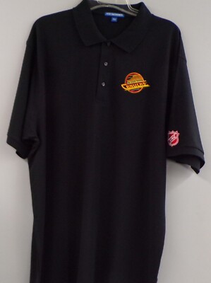 NHL Vancouver Canucks Old Logo Embroidered Mens Polo Shirt XS-6XL, LT-4XLT  New