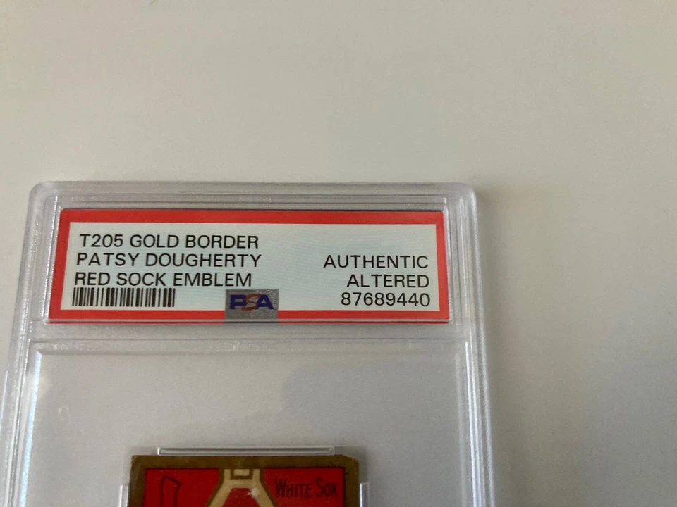 1909-11 T205 Gold Border - Patsy Dougherty Red Sock Emblem -Authentic Altered - Image 3 of 4