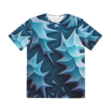 All Over Print Adult T Shirt Ice Lightning Biker Rave Y2K Futuristic AOP Cool