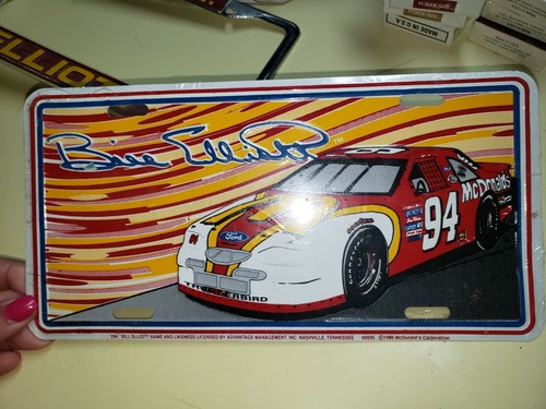 Bill Elliot 94- 1999 Racing Champions Metal Plate Frame & McDonald's 1996 Tag - Picture 4 of 7