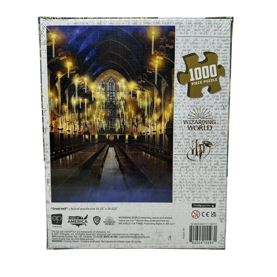 Rompecabezas Harry Potter Gran Salón 1000 Piezas Mundo Mágico Foto 2 de 4