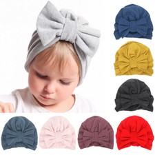 Toddler Baby Infant Winter Warm Soft Beanie Hats Caps Cute Big Bowknot Turban