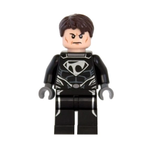 Black suit sales superman lego minifigure