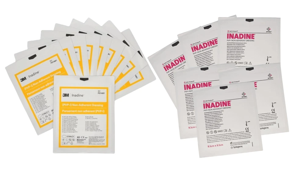 Inadine Non Adherent Dressings - Various Sizes & Packs - Fast P&P