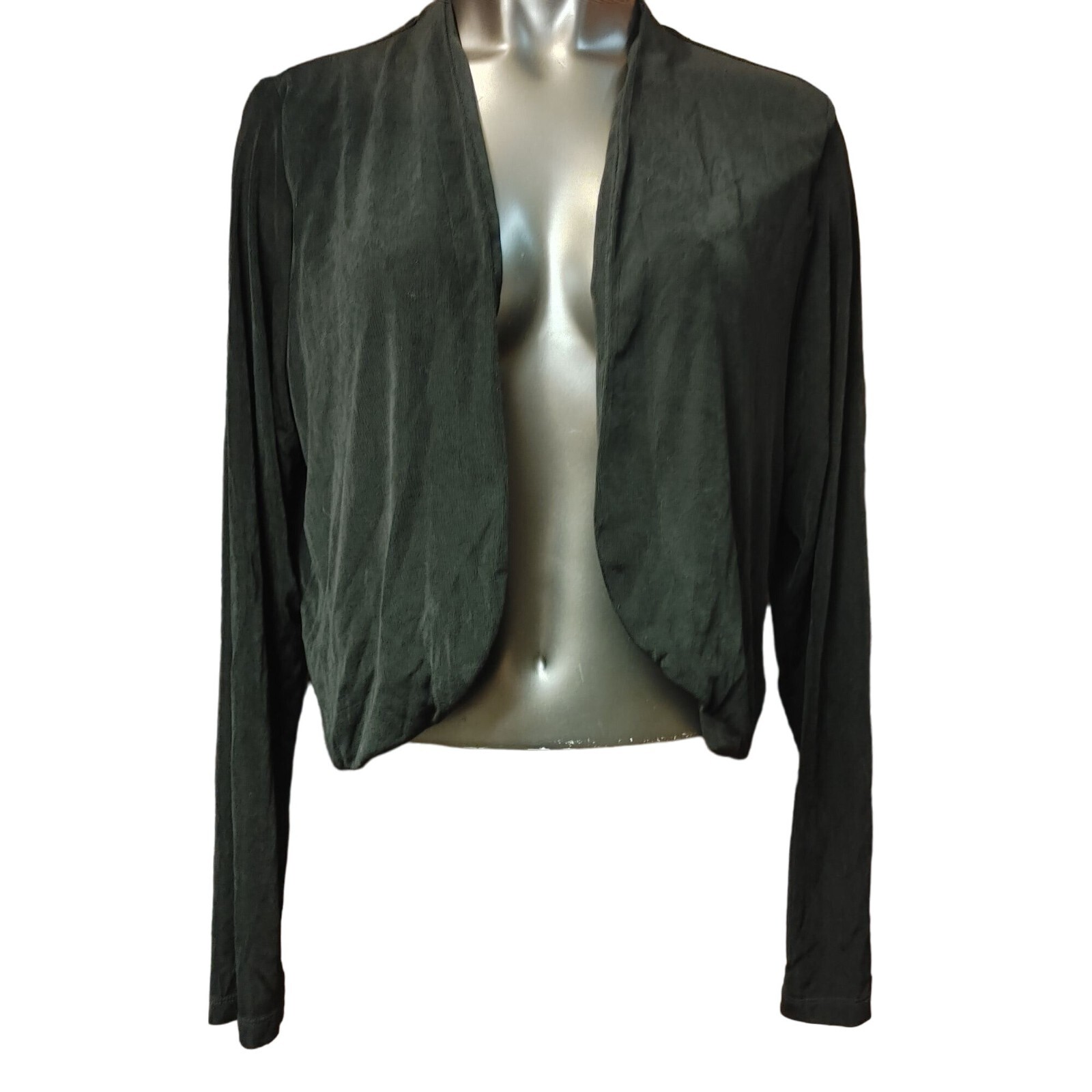 Strag Strich White Stag Stretch Women's Black Open Front Long Sleeve Cardigan XL (16 ...