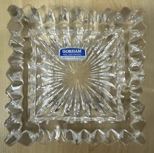 Gotham Full Lead Crystal Ashtray Made In W.Germany