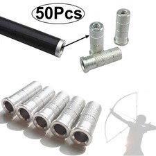50X Archery Aluminum Arrow Inserts ID 6.2mm A...