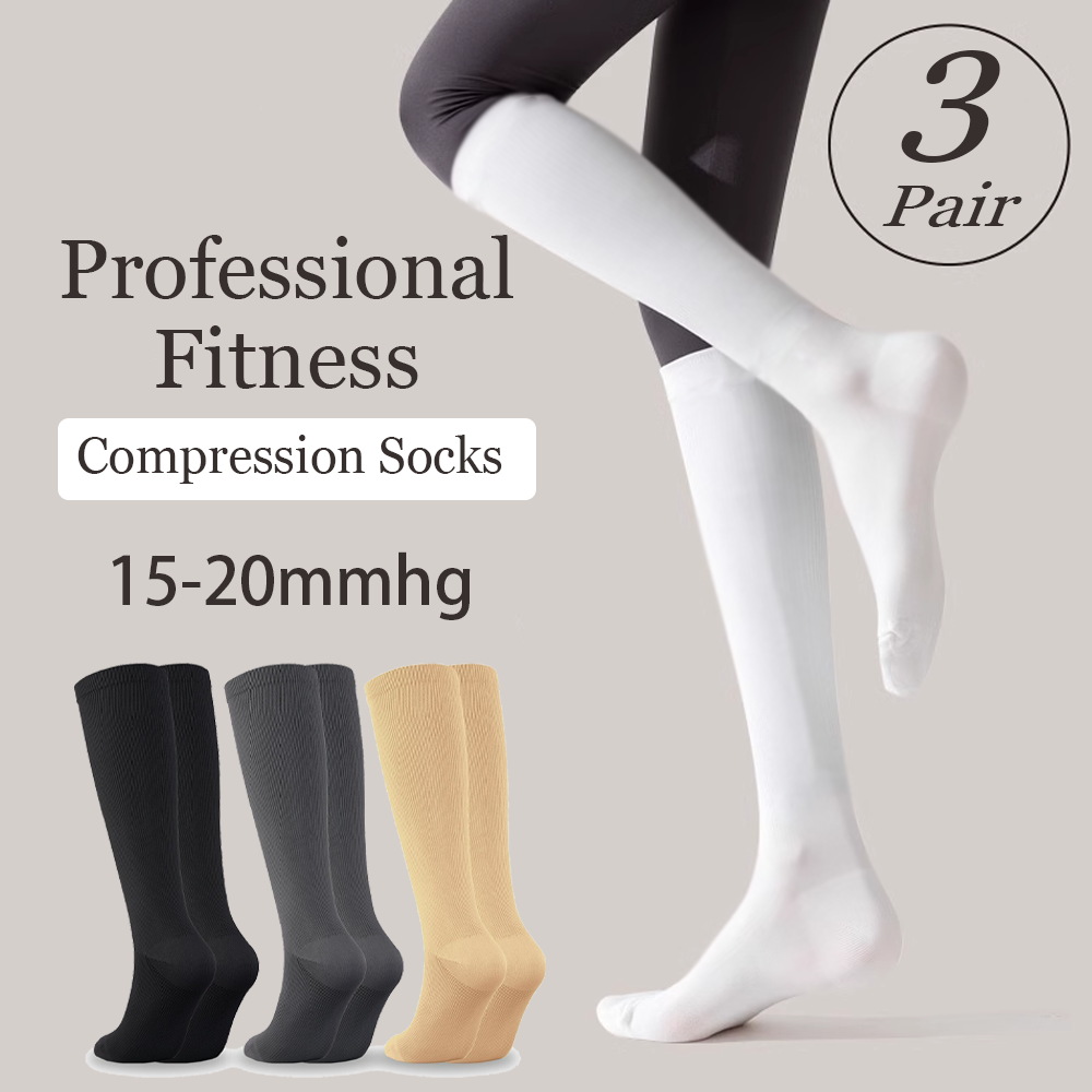 Men & Women Compression Socks for Running Sports Travel Support-image