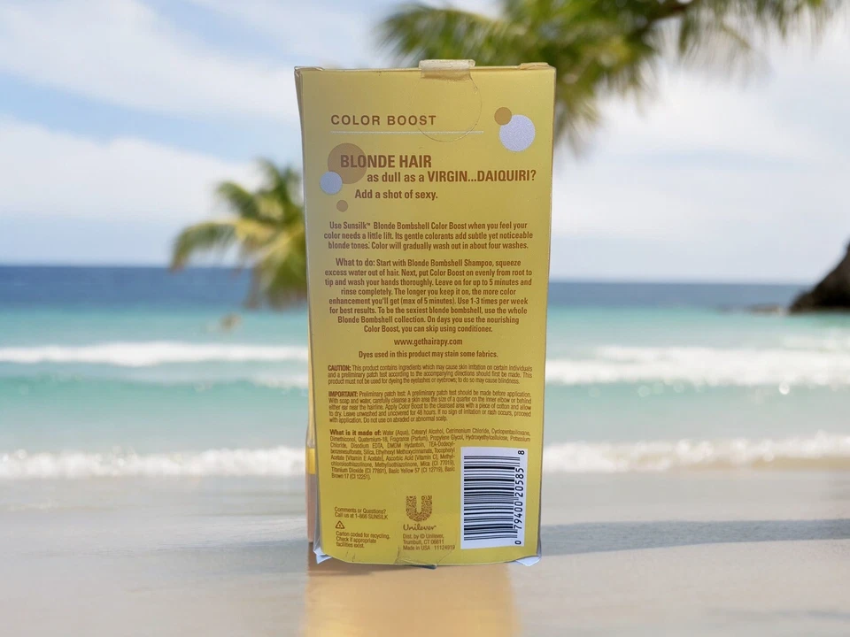 Sunsilk Blonde Bombshell Color Boost Para Rubias e Iluminadores 6oz Sellado Nuevo de Lote Antiguo Foto 3 de 4