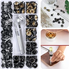 50Set Canvas Snap Kit Tool Metal Screw Snaps Stainless Steel Boat with 3PCS Tool