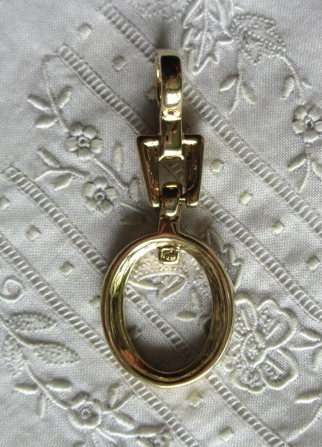 GOLDENER ANHÄNGER - KRISTALL - PIERRE LANG - Bild 2 von 2