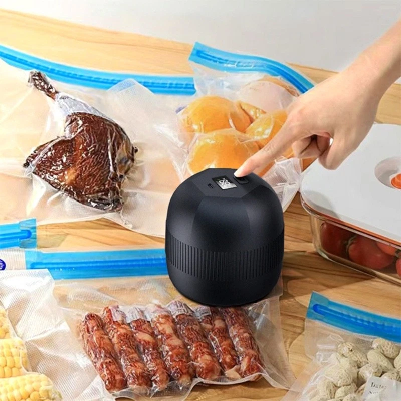 Preservation Device For Jars Bottles Bags LCD Digital Display Vacuum Sealer