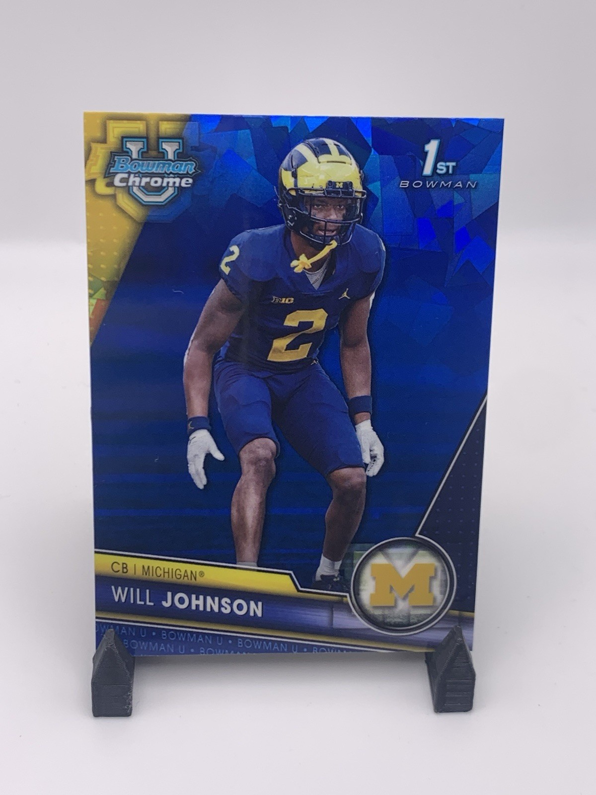 Will Johnson 2023 Bowman U Chrome Sapphire 1st #157 Rookie RC Arizona Cardinals