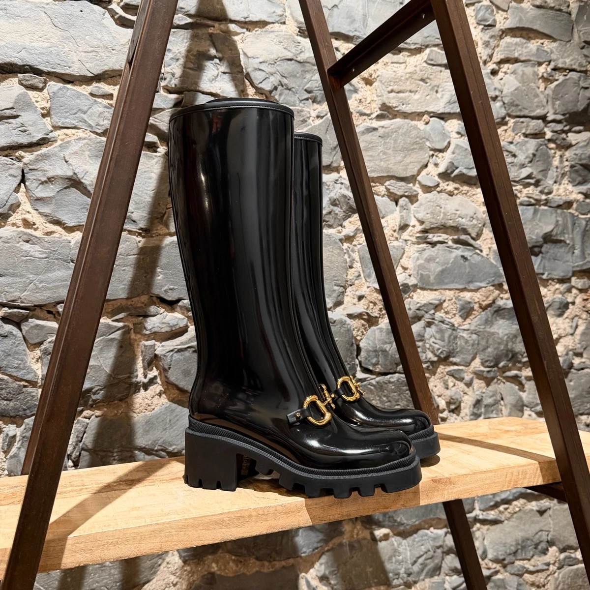 Gucci Solid Rubber Boots Rain Boot for Women for sale | eBay