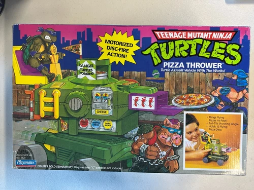 TMNT Pizza Thrower Box Teenage Mutant Ninja Turtles 1989 Vintage Playmates